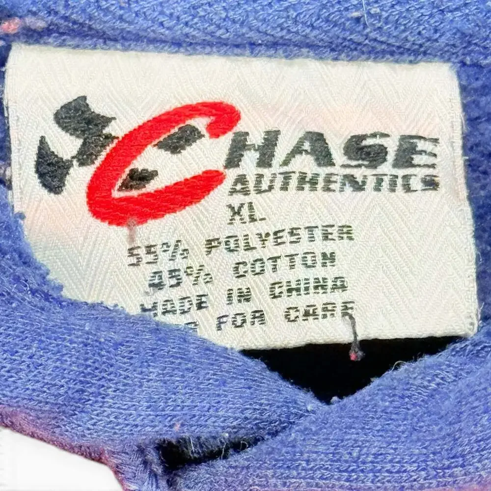 Vintage Chase Authentics Rusty Wallace #2 NASCAR Colorblock Hoodie Sweatshirt